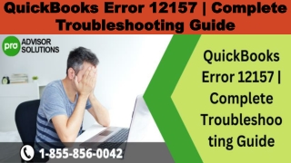 Tackling QuickBooks error 12157 with Relevant Techniques