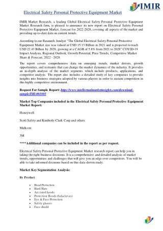 Electrical Safety Personal Protective Equipment Market