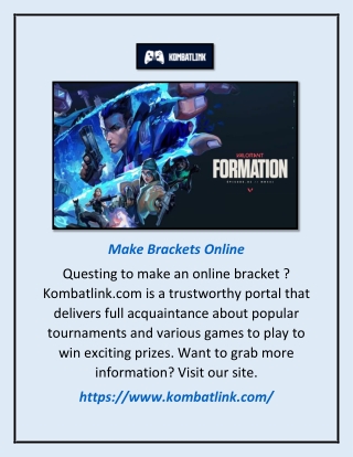 Make Brackets Online | Kombatlink.comMake Brackets Online