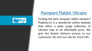 Rampant Rabbit Vibrator  Playblue.ie