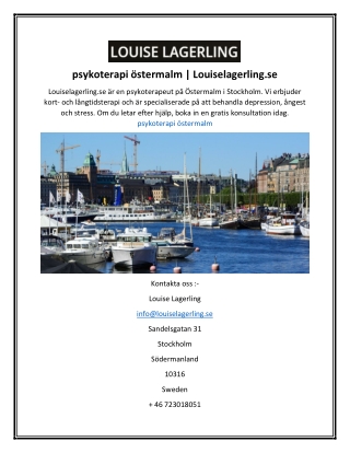 psykoterapi östermalm  Louiselagerling.se