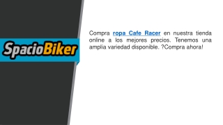 Compra Ropa Cafe Racer