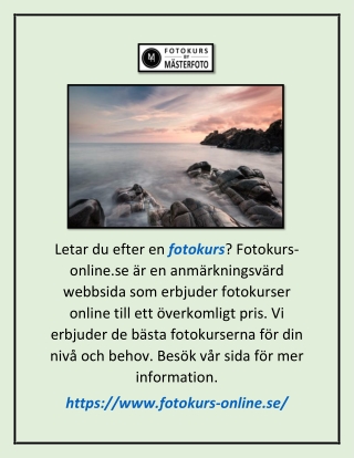 Fotokurs | Fotokurs-online.se