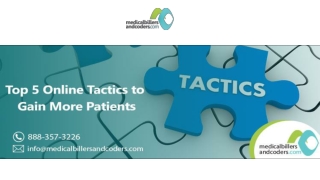 Top 5 Online Tactics to Gain More Patients