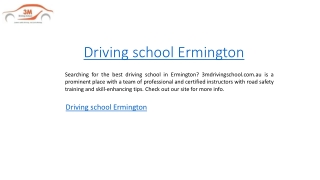 Driving school Ermington  3mdrivingschool.com.au