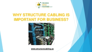 Why Structure Cablilng is Important For Business