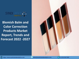 Blemish Balm and Color Correction Products Market Size Pdf 2022-2027 Syndicated