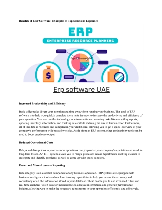 Erp software UAE
