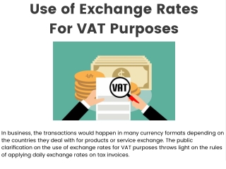 Use of Exchange Rates For VAT Purposes