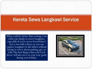 Kereta Sewa Langkawi Service