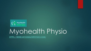 Physiotherapist Near Me | Myohealthphysio.com