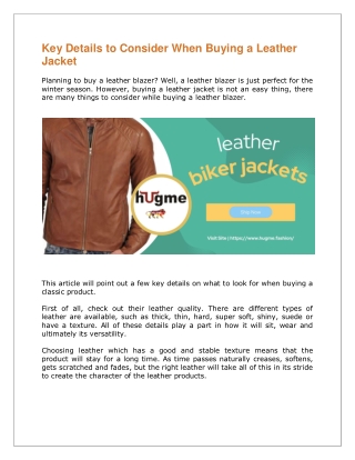 Key Details to Consider When Buying a Leather Jacket (1)