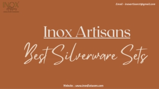 Choose the Best Silverware Sets By Inox Artisans