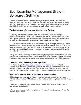 Best Learning Management System Software in Mohali