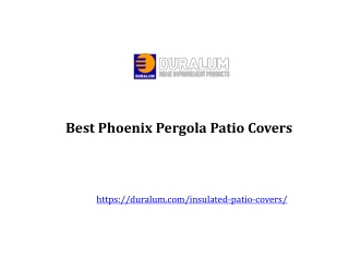 Best Phoenix Pergola Patio Covers