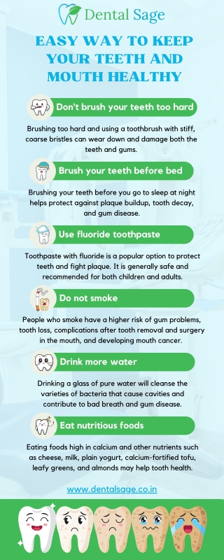 Easy way to keep your teeth and mouth healthy | Best Dental Clinic in Yelahanka