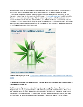 Cannabis Extraction Market by 2029 Opportunity, Challenges & Entry Strategy