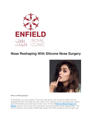 Silicone Nose Surgery in Dubai