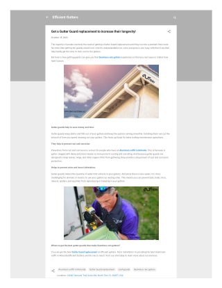 Get a Gutter Guard replacement to increase their longevity!