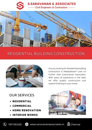 Residential building Contractors in Madipakkam