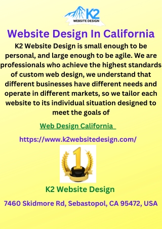 Website Design In California