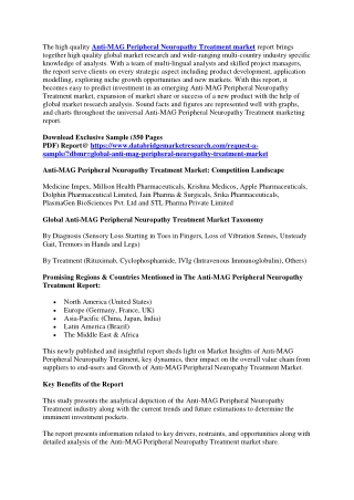 Anti-MAG Peripheral Neuropathy Treatment Market