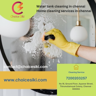 Water tank cleaning in chennai