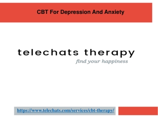 CBT For Depression And Anxiety