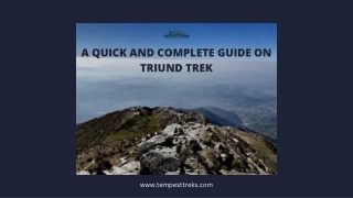 A Quick And Complete Guide On Triund Trek