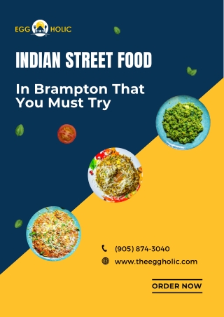 Top 10 Platters Of Indian Street Food In Brampton
