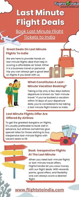 Book Last Minute Flight Tickets to India with Best Deals