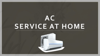 AC Service at home