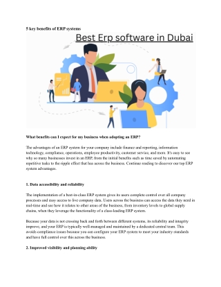 Best Erp software in Dubai