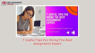 7 Useful Tips For Hiring The Best Assignment Expert (1)