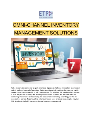 Omni-Channel Inventory Management Solution