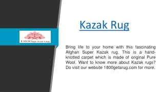 Kazak Rug  1800getarug.com