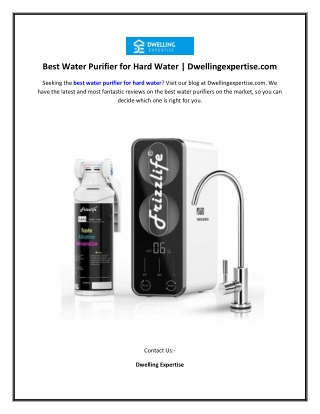 Best Water Purifier for Hard Water