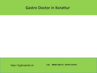 Gastro Doctor in Korattur