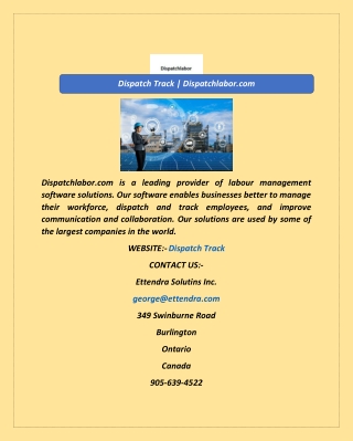 Dispatch Track  Dispatchlabor