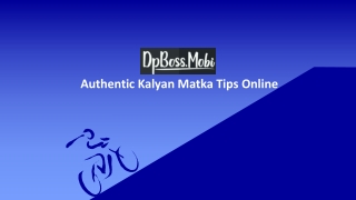 Authentic Kalyan Matka Tips Online