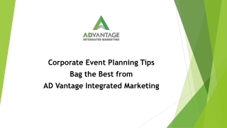 Corporate Event Planning Tips & Tricks: Grab the Top 10 from AD Vantage