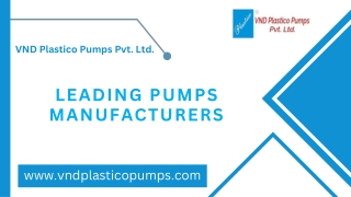 VND Plastico Pumps Pvt. Ltd.