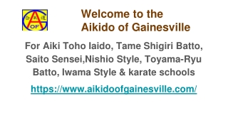 Get the best aikido schools in Florida – Aikido of Gainesville