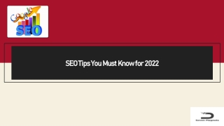 SEO Tips You Must Know for 2022