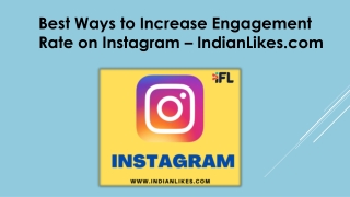 Best Ways to Increase Engagement Rate on Instagram  - IndianLikes.com