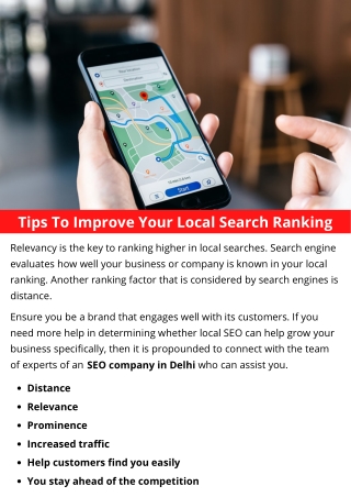 Tips To Improve Your Local Search Ranking