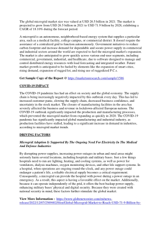 Microgrid Market  to Register Unwavering Growth During 2028