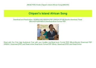 [READ PDF] Kindle Chipani's Island African Song [EBOOK]