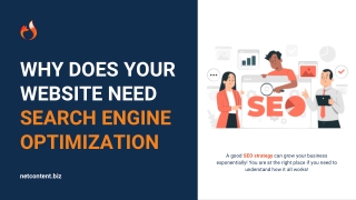 Few Reasons Why Your Website Needs Search Engine Optimization