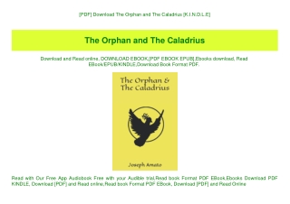 [PDF] Download The Orphan and The Caladrius [K.I.N.D.L.E]